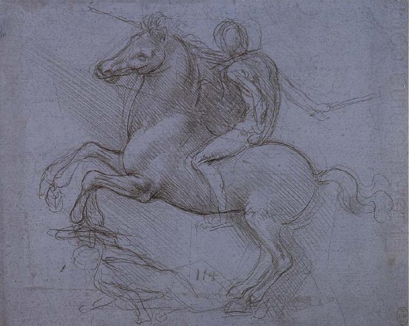 LEONARDO da Vinci Study fur the Sforza monument china oil painting image